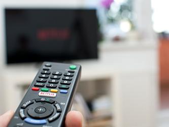 Netflix on a TV remote